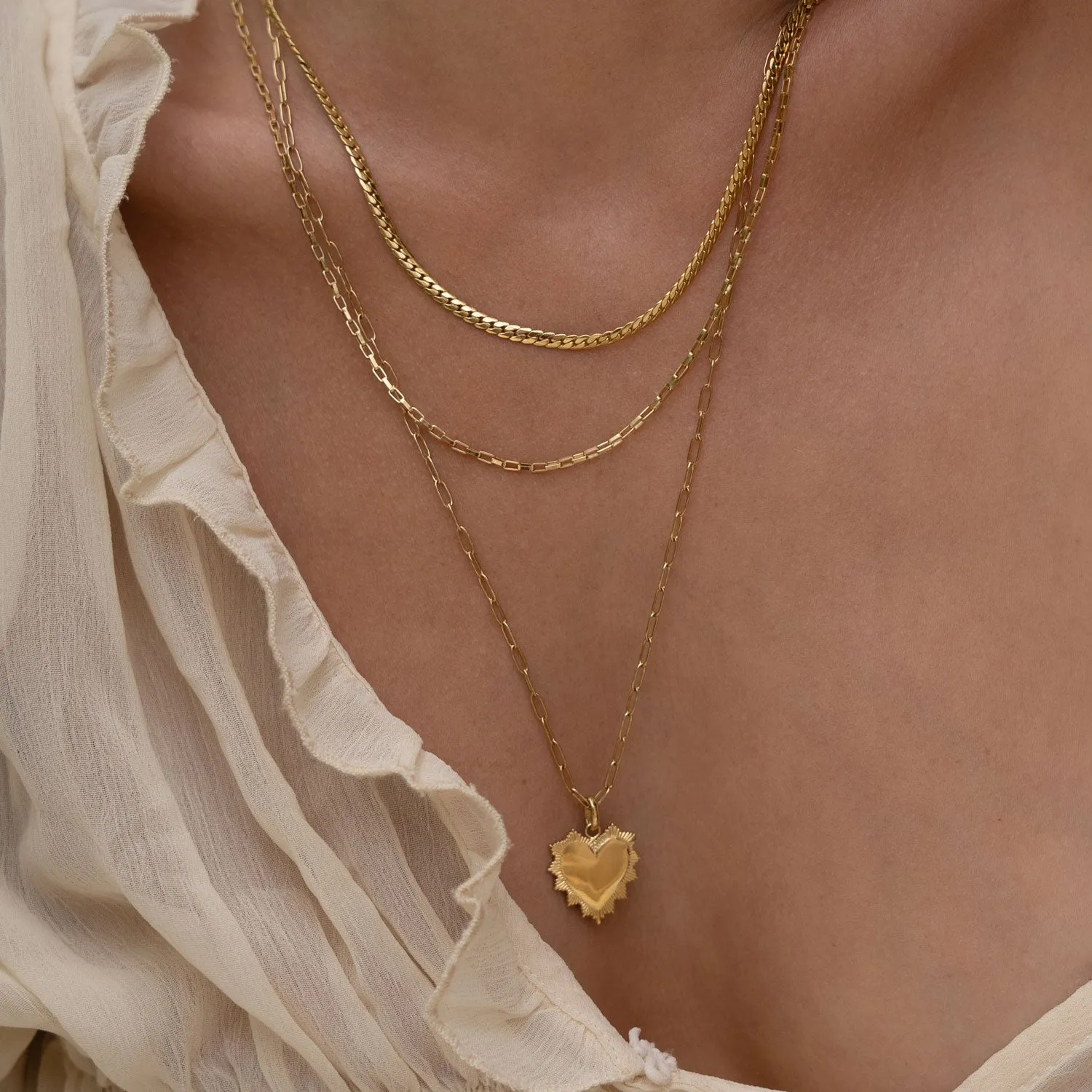 Queen Of Hearts Gold Necklace sold by Arms Of Eve product image thumbnail 2