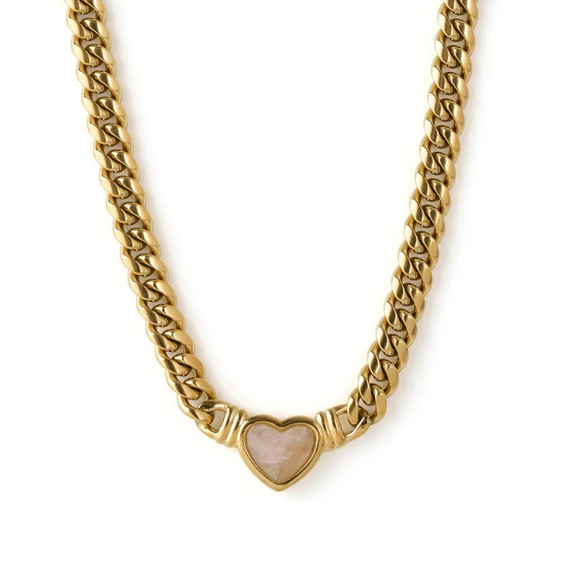 Valentine Necklace - Rose Quartz sold by Arms Of Eve