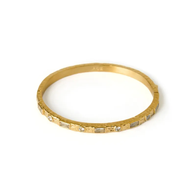 Melrose Gold Cuff Bracelet - Stone sold by Arms Of Eve