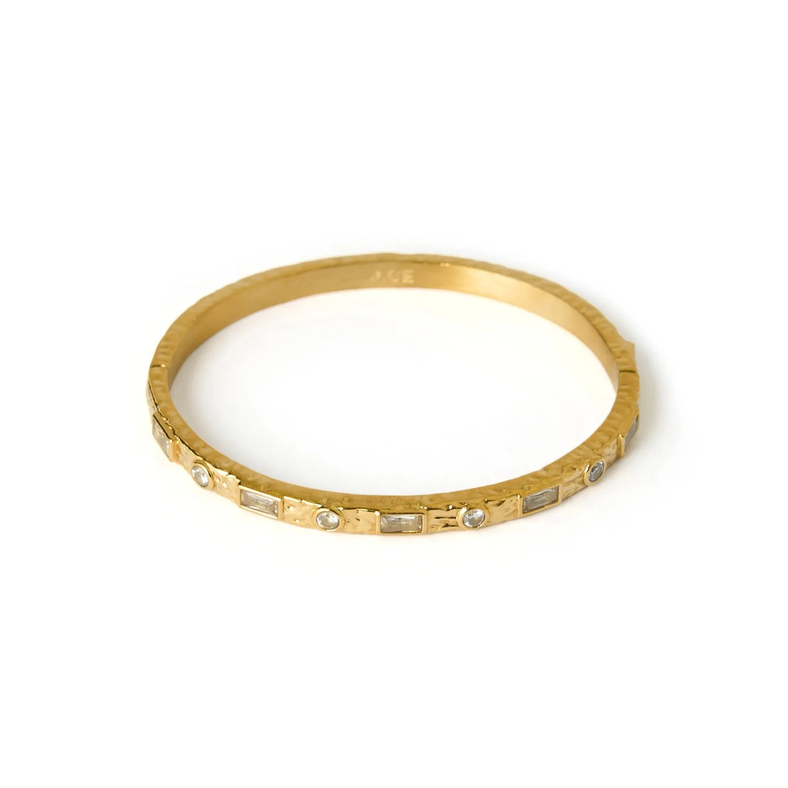 Melrose Gold Cuff Bracelet - Stone sold by Arms Of Eve