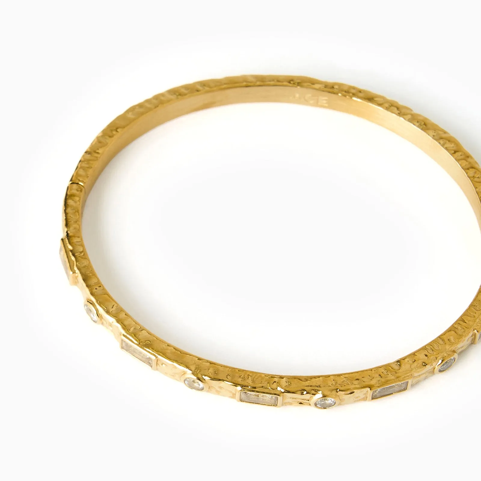 Melrose Gold Cuff Bracelet - Stone sold by Arms Of Eve product image thumbnail 2