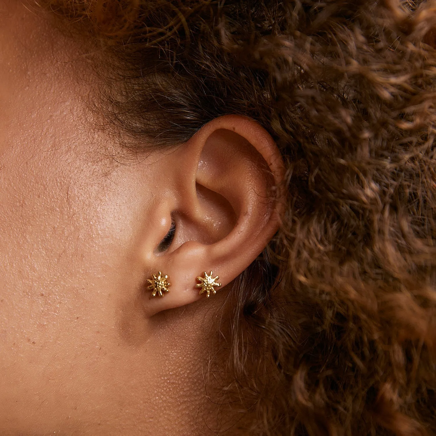 Magnolia Gold Studs sold by Arms Of Eve product image thumbnail 3