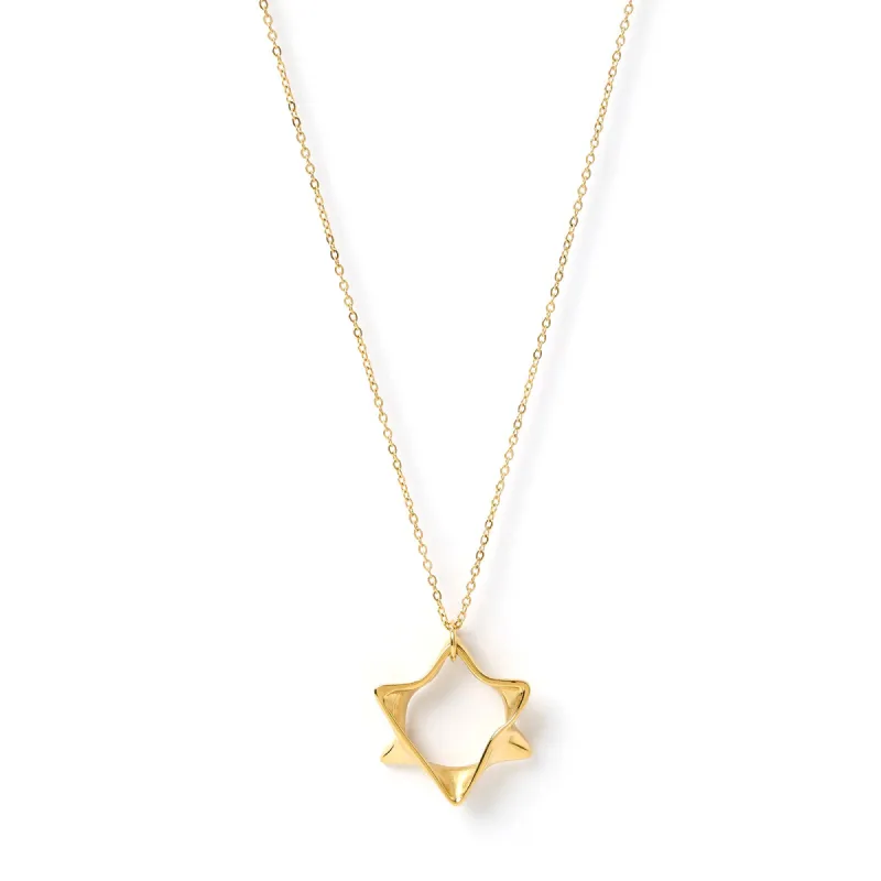 Vintage Star of David Gold Necklace sold by Arms Of Eve