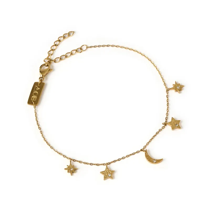 Moondust Gold Charm Bracelet sold by Arms Of Eve