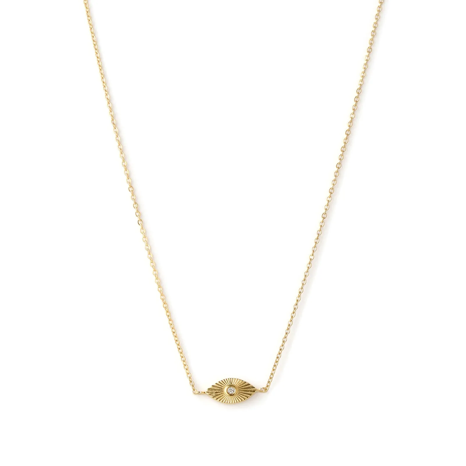 Evil Eye Gold Necklace sold by Arms Of Eve