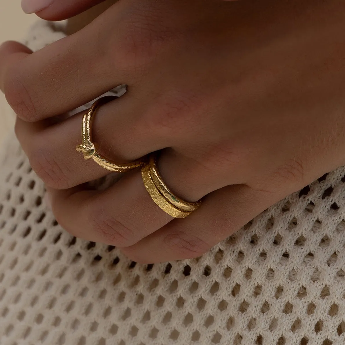 Tia Gold Ring sold by Arms Of Eve product image thumbnail 3