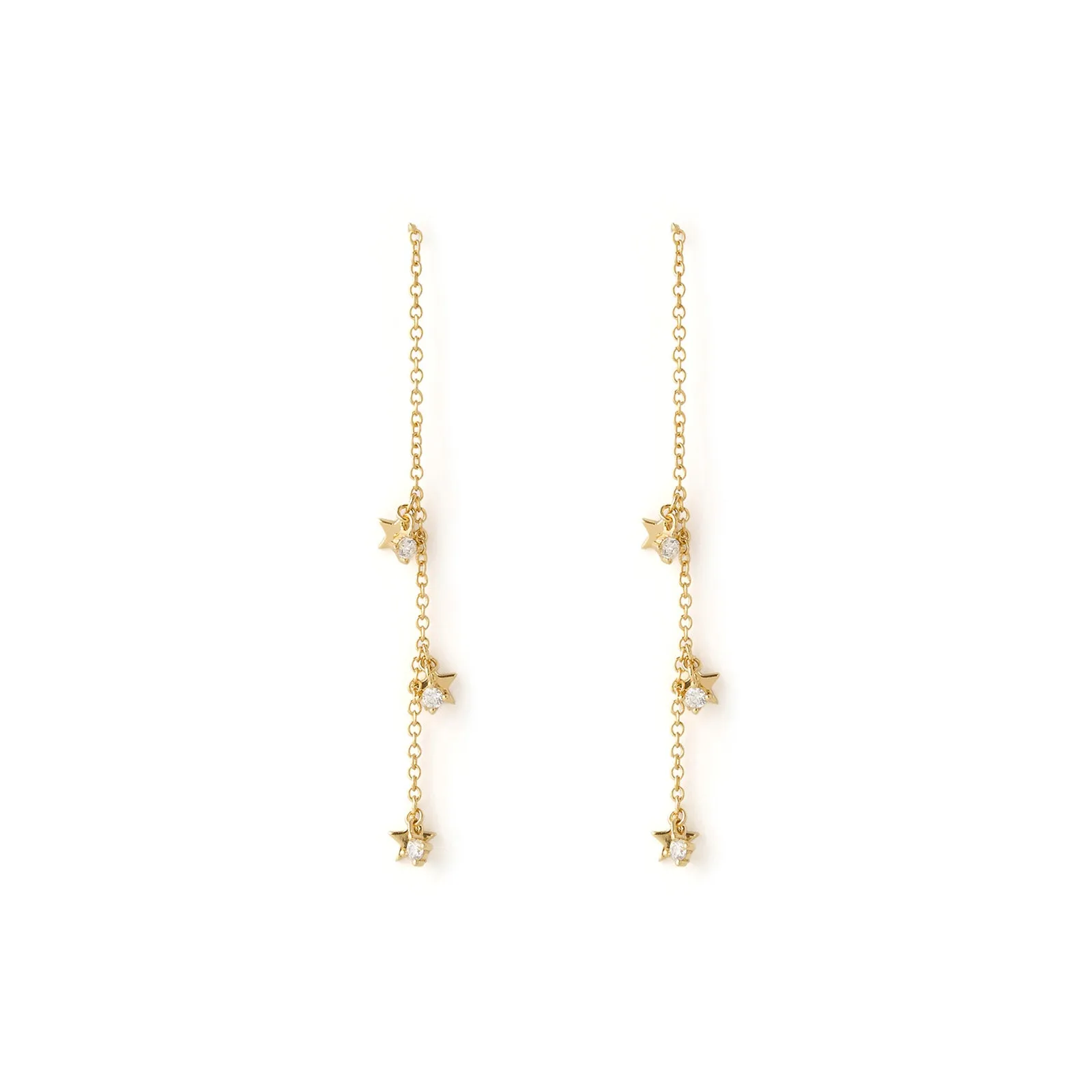 Orion Threader Gold Earrings sold by Arms Of Eve