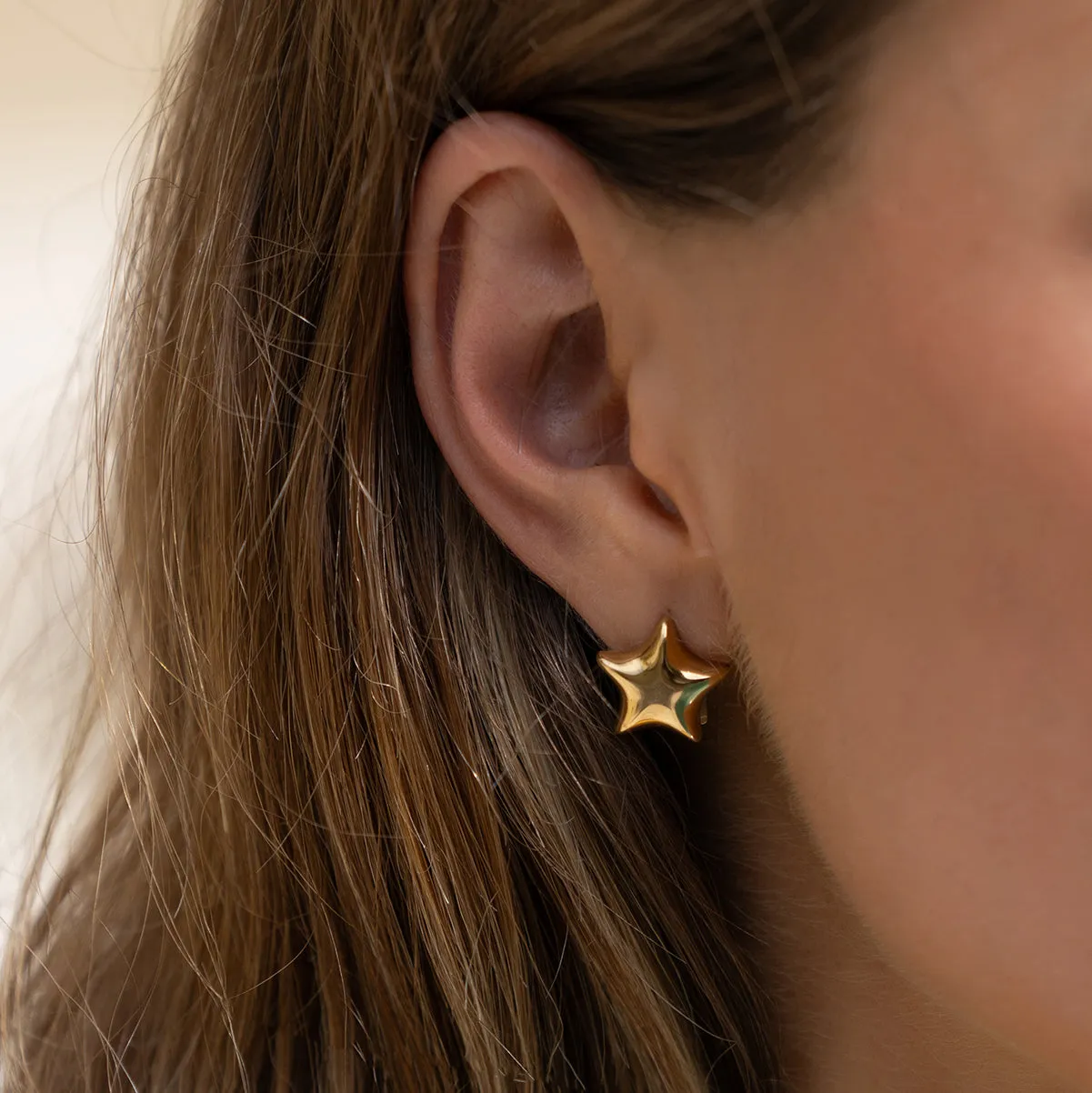 Star Struck Gold Earrings sold by Arms Of Eve product image thumbnail 2