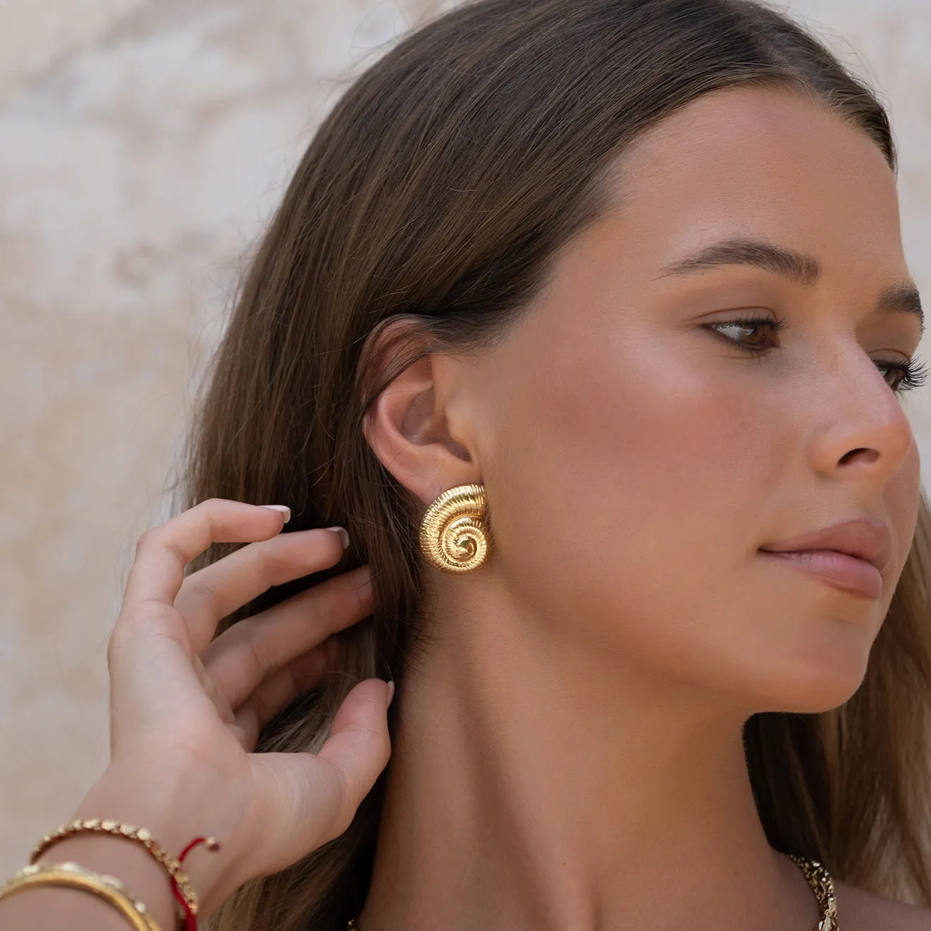 Tahnee Gold Earrings sold by Arms Of Eve product image thumbnail 4