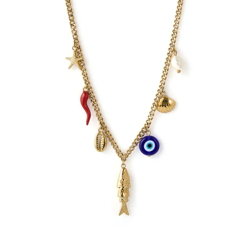 Oceanus Charm Necklace made by Arms Of Eve