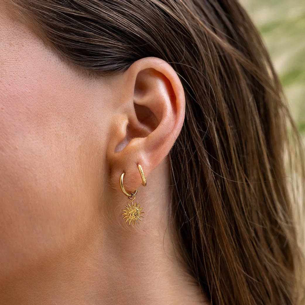 Magnolia Gold Charm Earrings sold by Arms Of Eve product image thumbnail 4