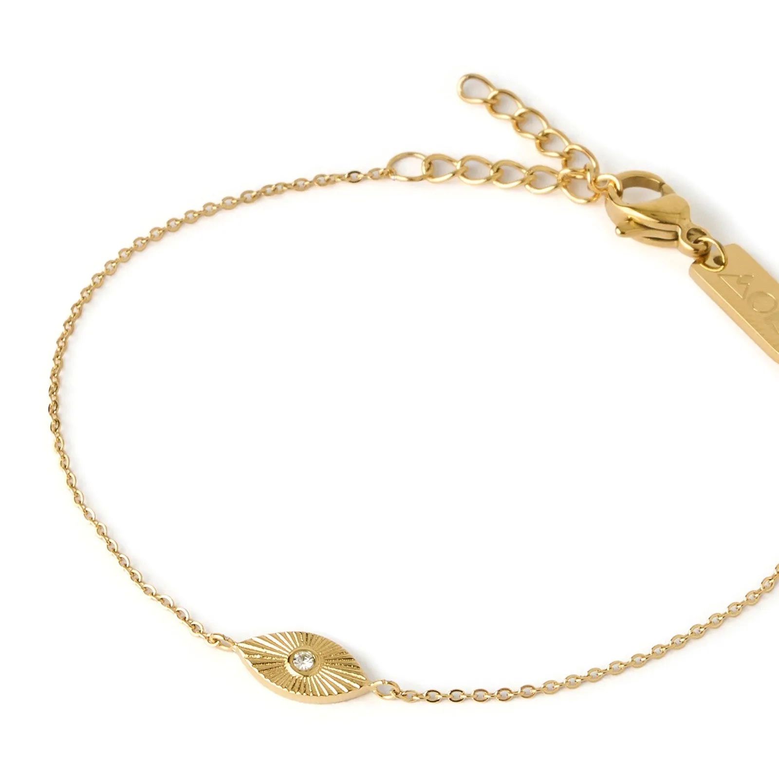 Evil Eye Gold Bracelet sold by Arms Of Eve product image thumbnail 3
