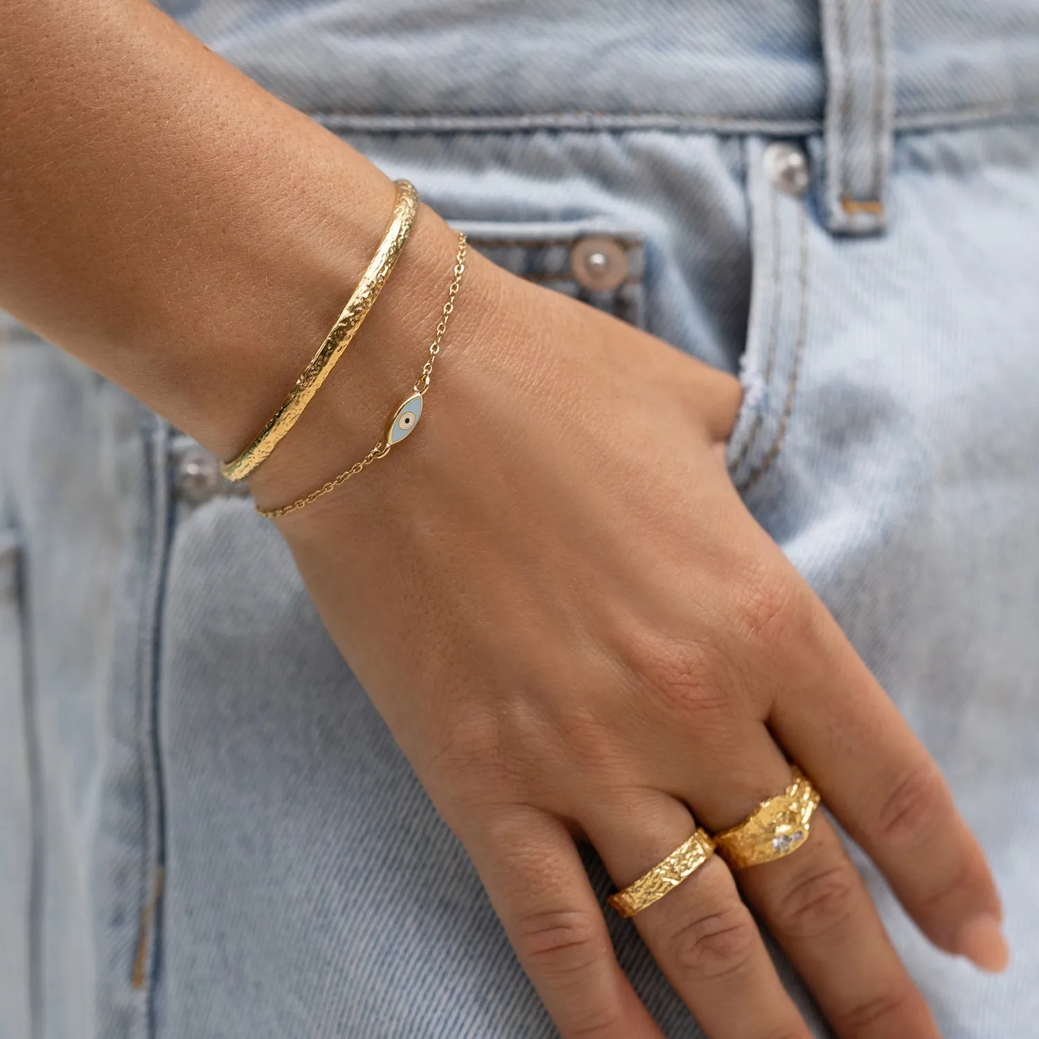 Mystique Bracelet Stack - Sky sold by Arms Of Eve product image thumbnail 2