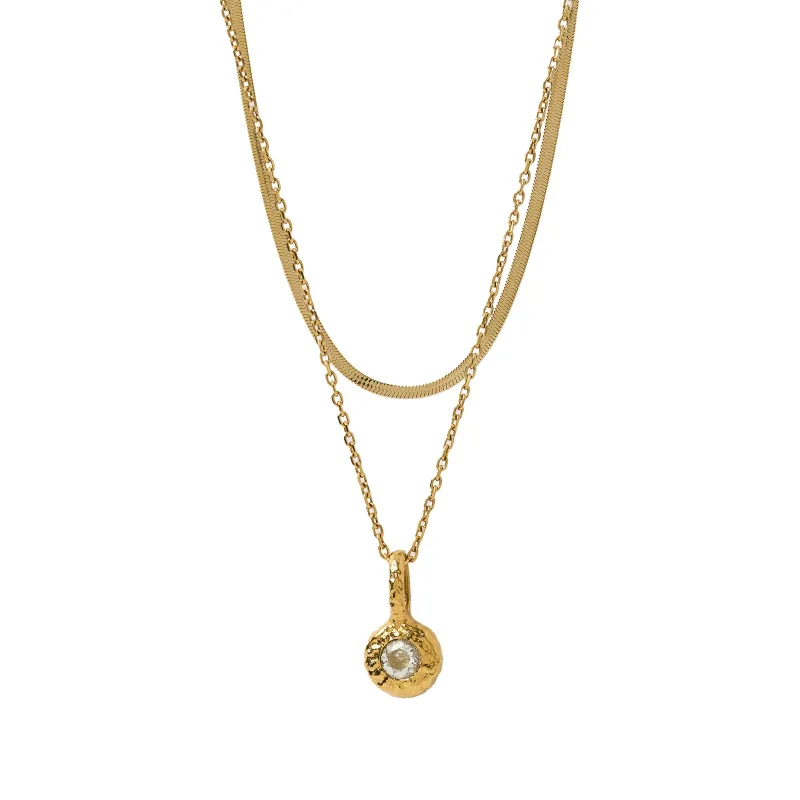 Birthstone Necklace Stack sold by Arms Of Eve