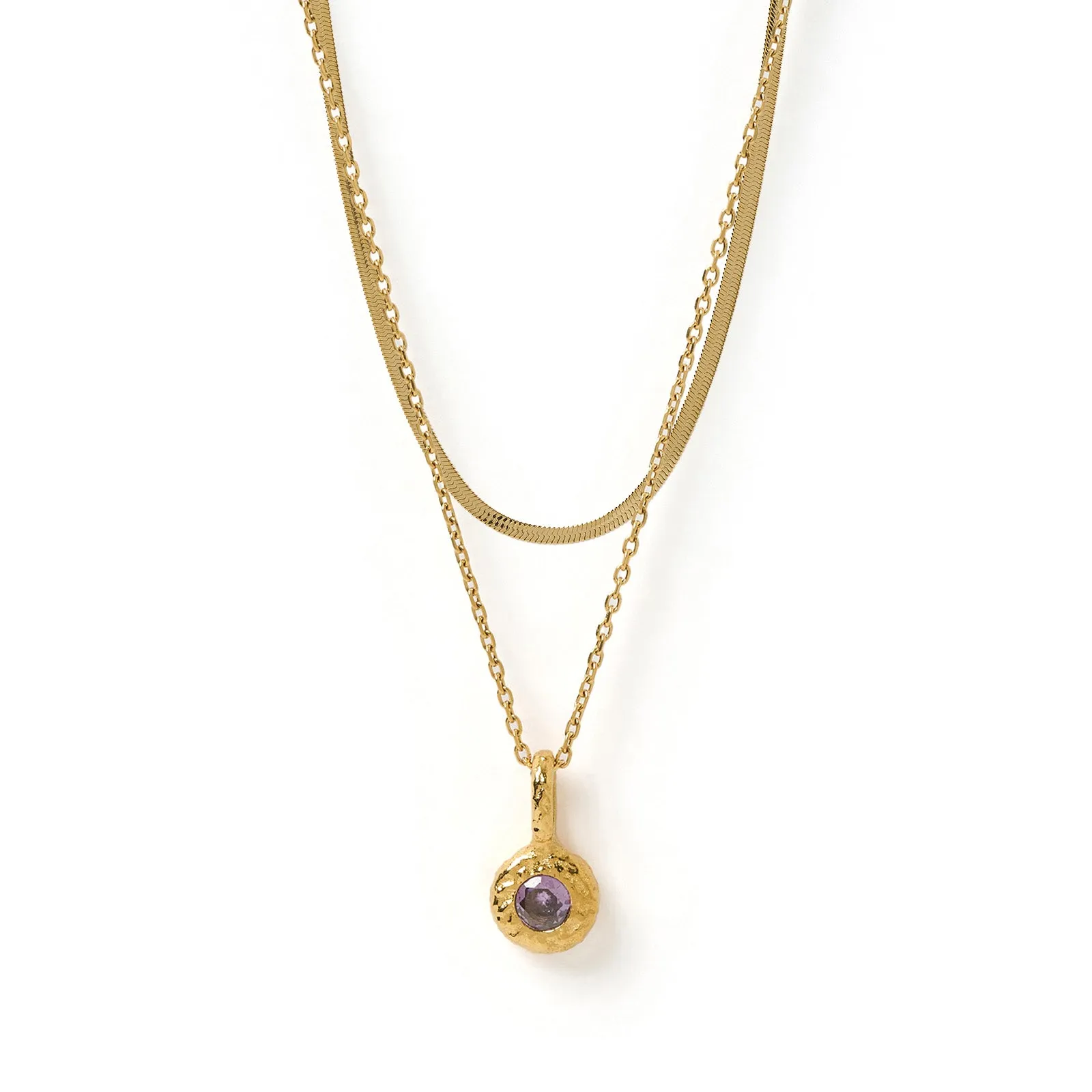 Birthstone Necklace Stack sold by Arms Of Eve product image thumbnail 4