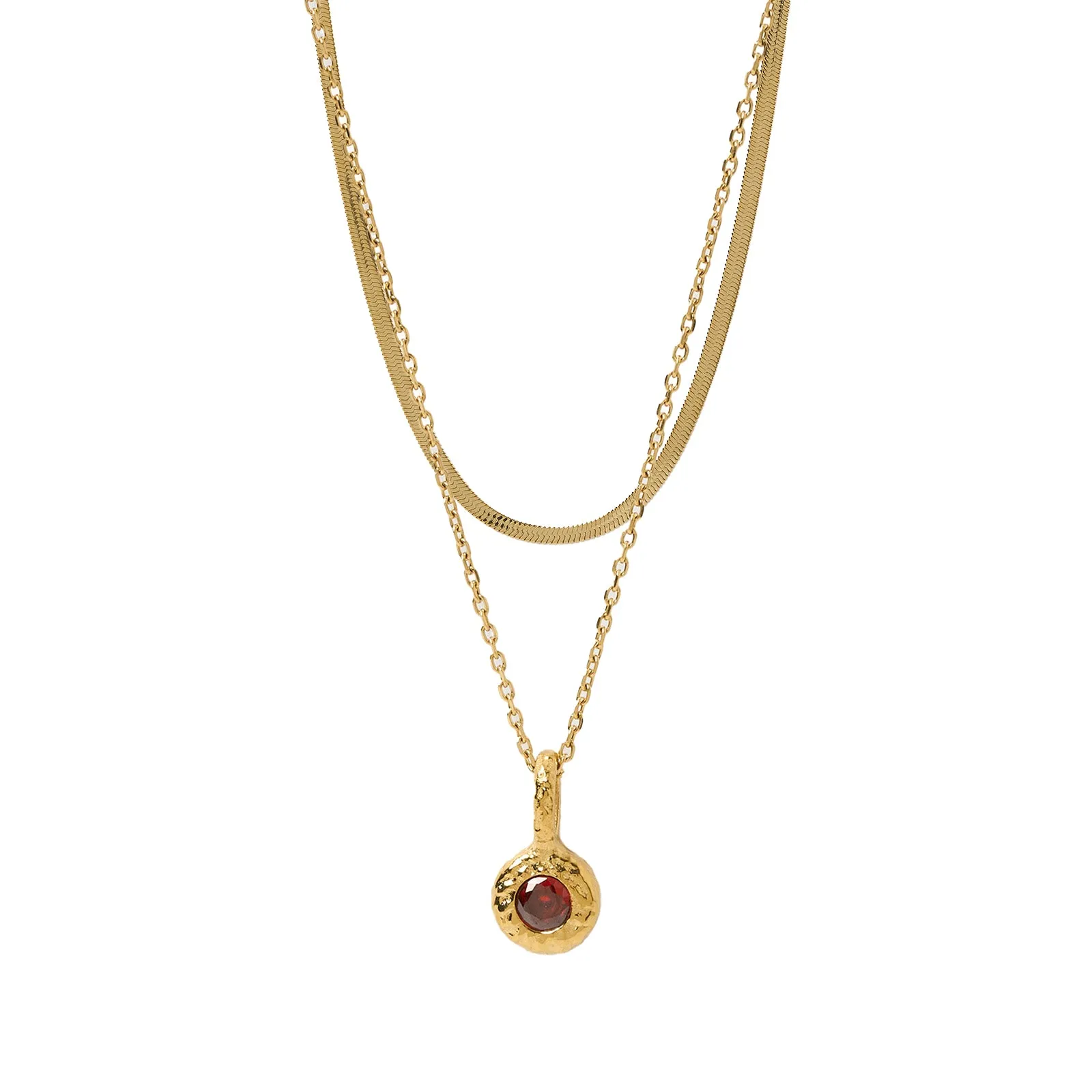 Birthstone Necklace Stack sold by Arms Of Eve product image thumbnail 3