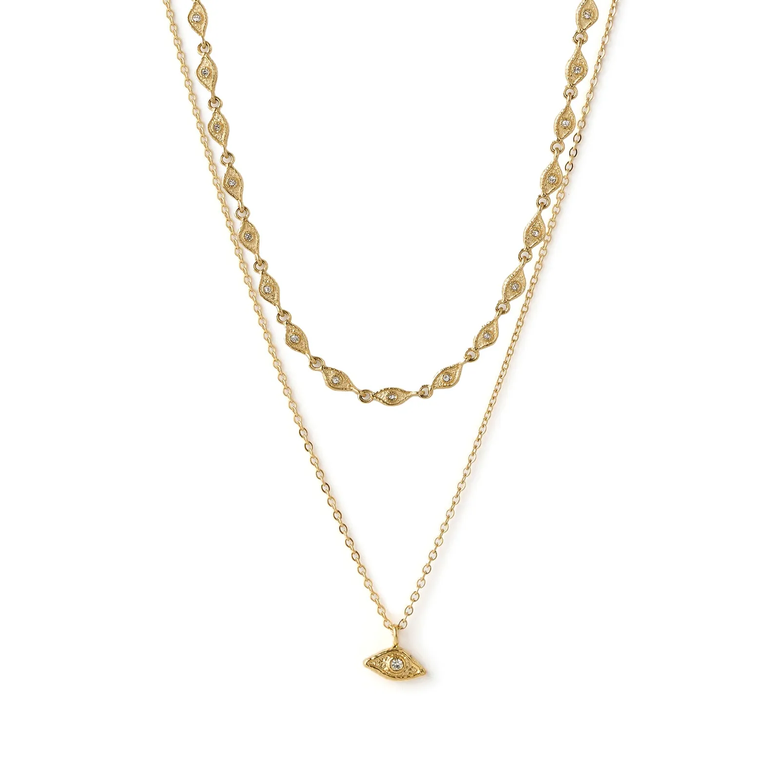 Double Elysian Necklace Stack sold by Arms Of Eve