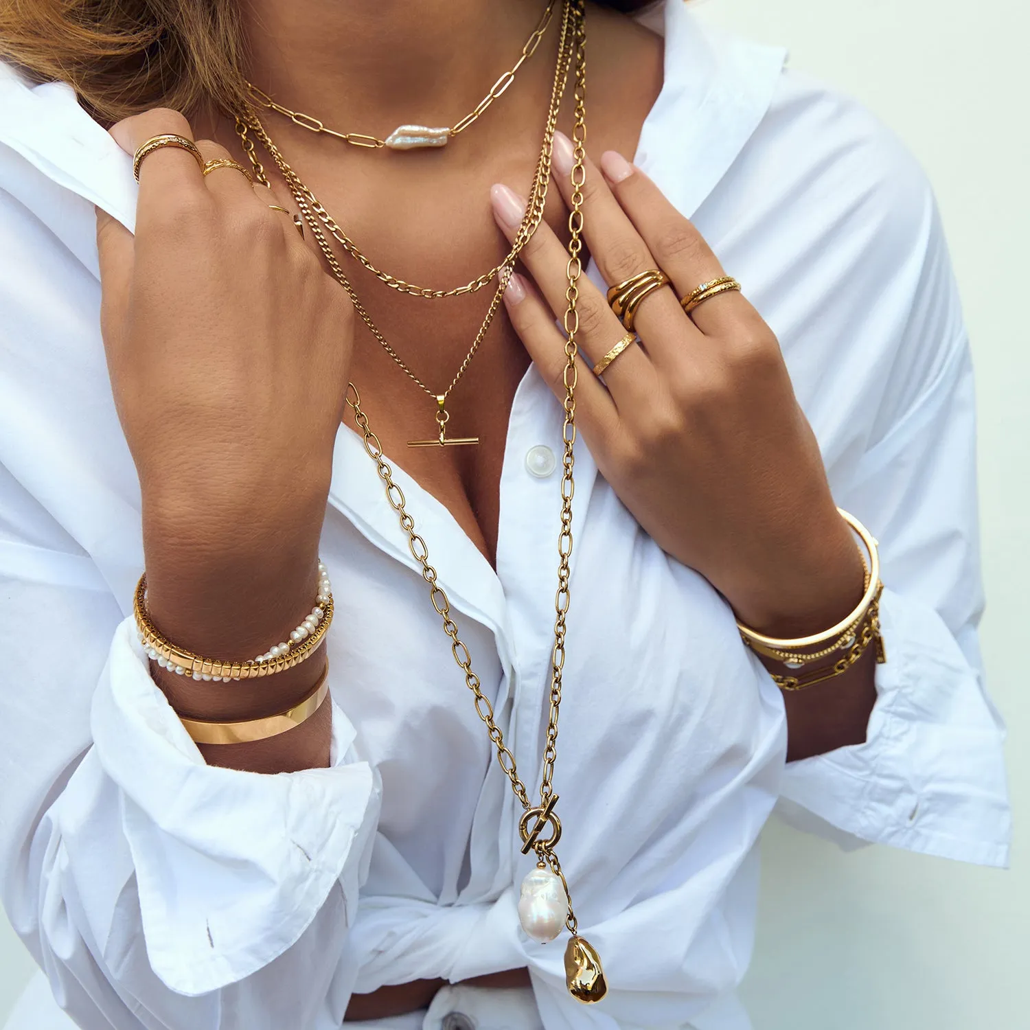 Victoria Pearl Necklace sold by Arms Of Eve product image thumbnail 4