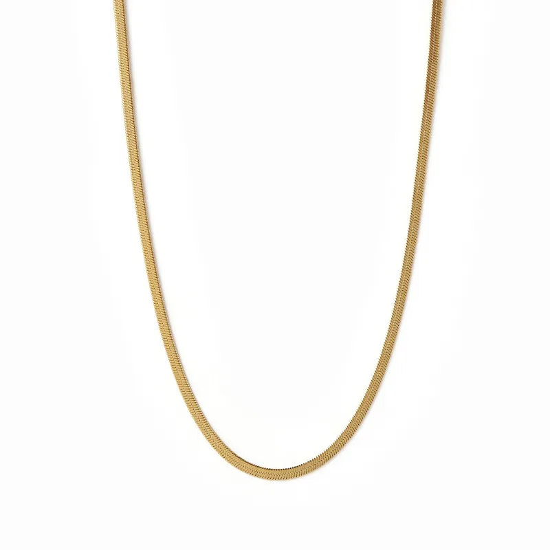 Shayla Gold Snake Chain Necklace sold by Arms Of Eve