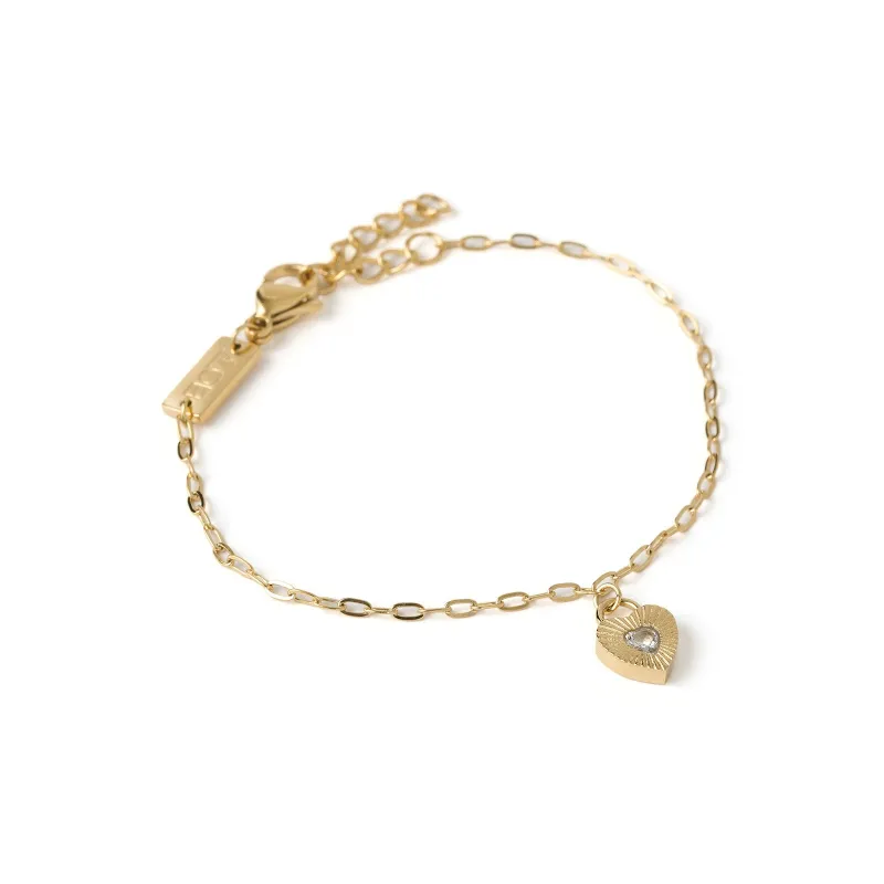 Ruby Heart Bracelet - Stone sold by Arms Of Eve