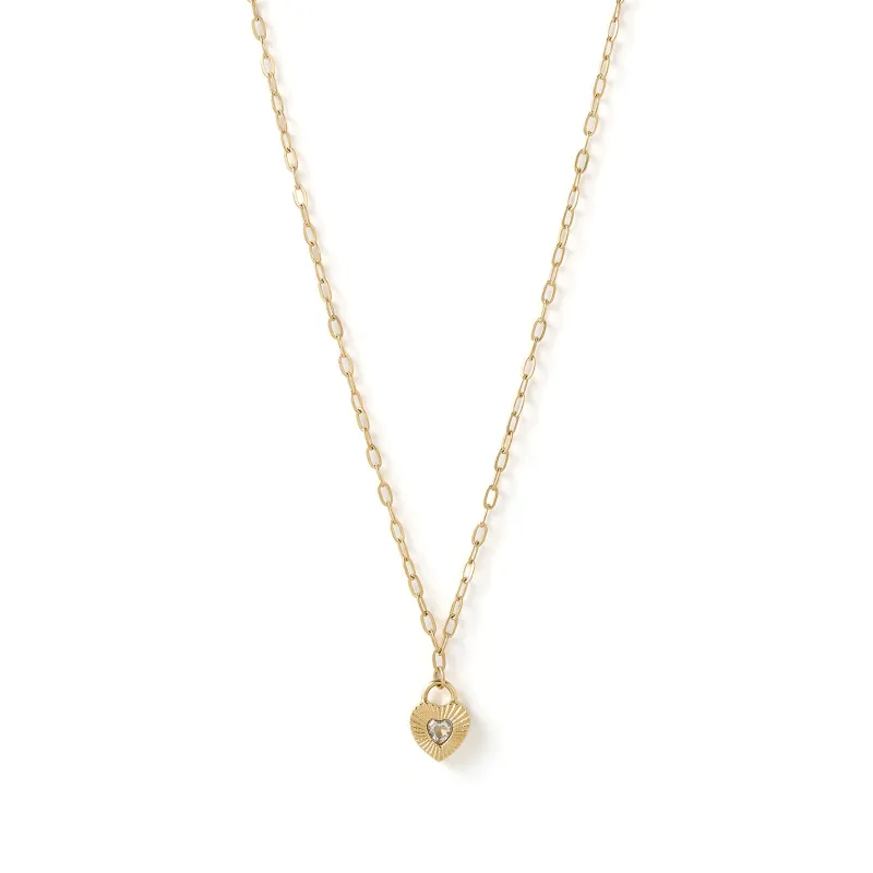 Ruby Heart Necklace - Stone sold by Arms Of Eve
