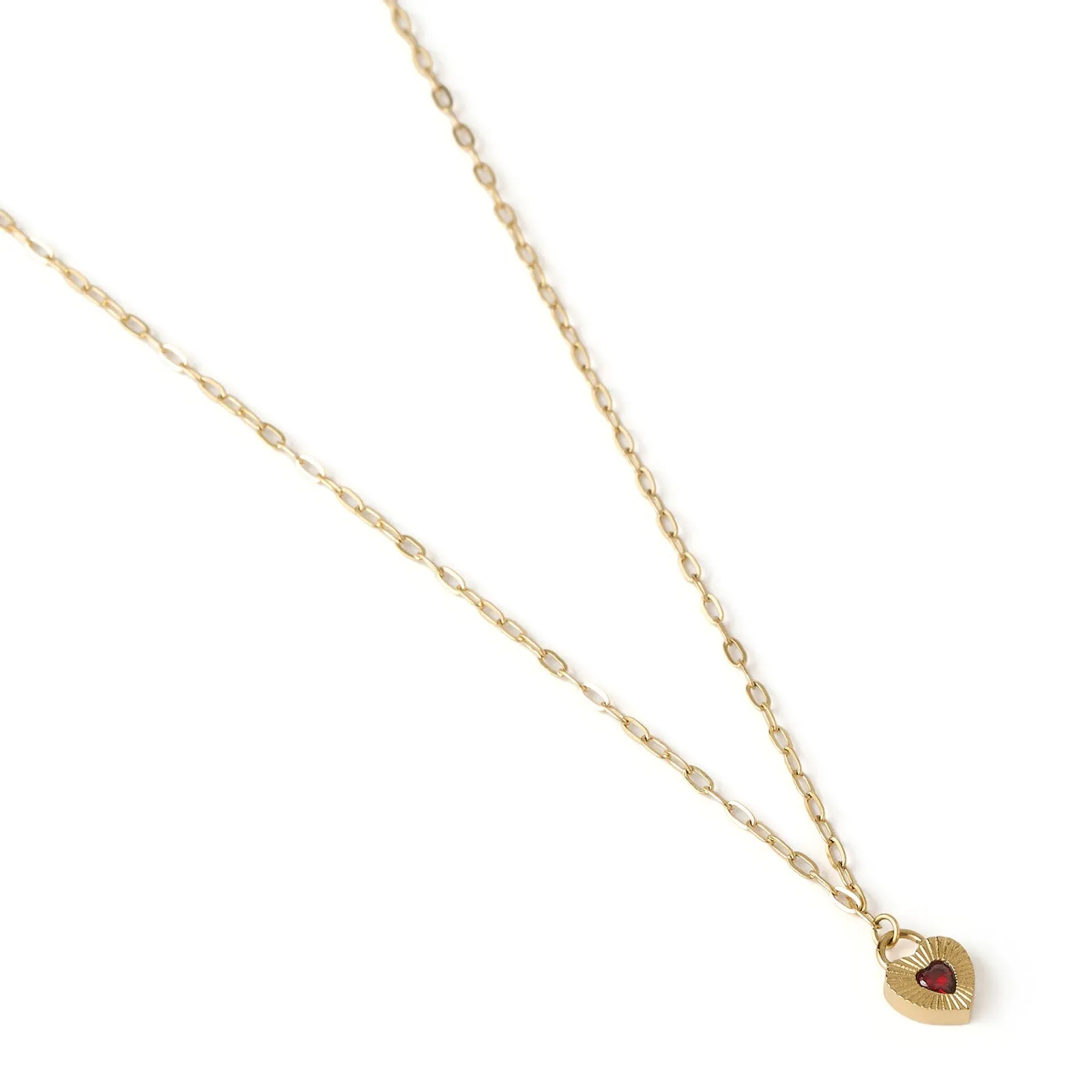 Ruby Heart Necklace - Red sold by Arms Of Eve product image thumbnail 4