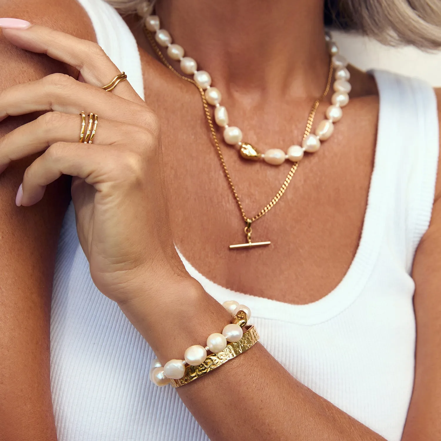 Hariette Pearl Bracelet sold by Arms Of Eve product image thumbnail 3