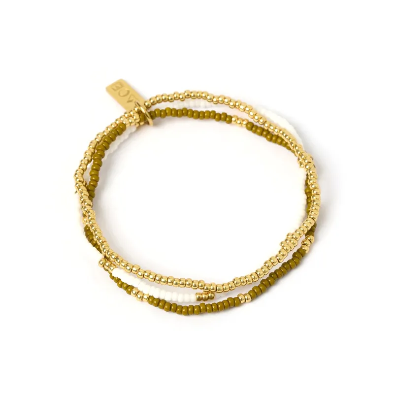 Sunny Bracelet Set - Khaki sold by Arms Of Eve