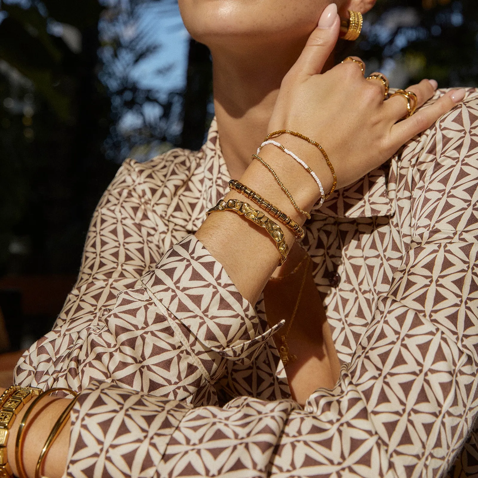 Sunny Bracelet Set - Khaki sold by Arms Of Eve product image thumbnail 5