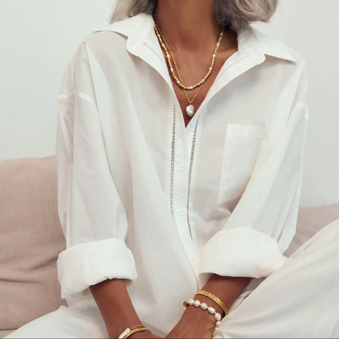 Ivy Pearl Necklace sold by Arms Of Eve product image thumbnail 3
