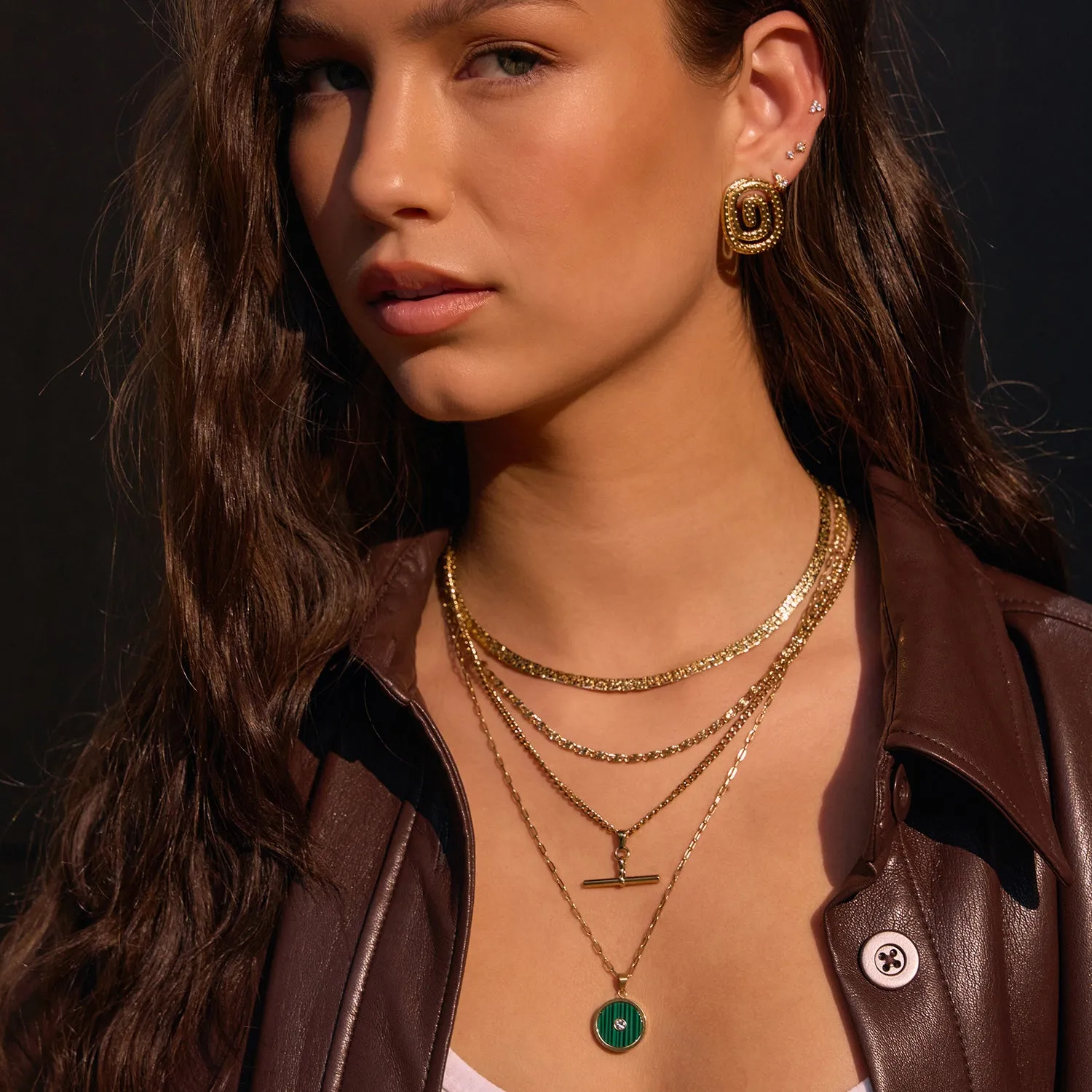 Koda Gold Necklace - Malachite sold by Arms Of Eve product image thumbnail 3