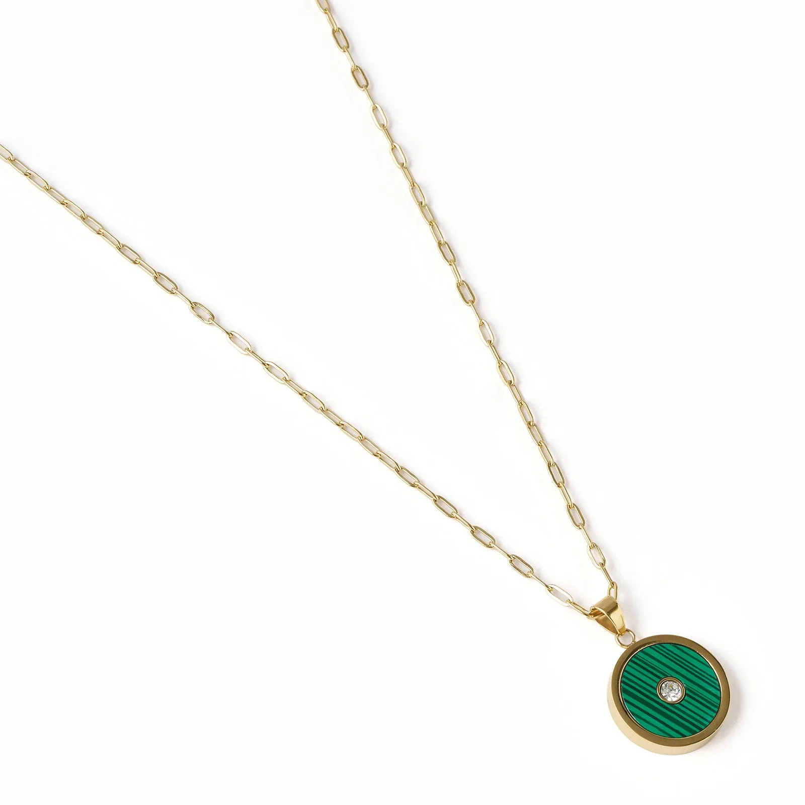 Koda Gold Necklace - Malachite sold by Arms Of Eve product image thumbnail 5