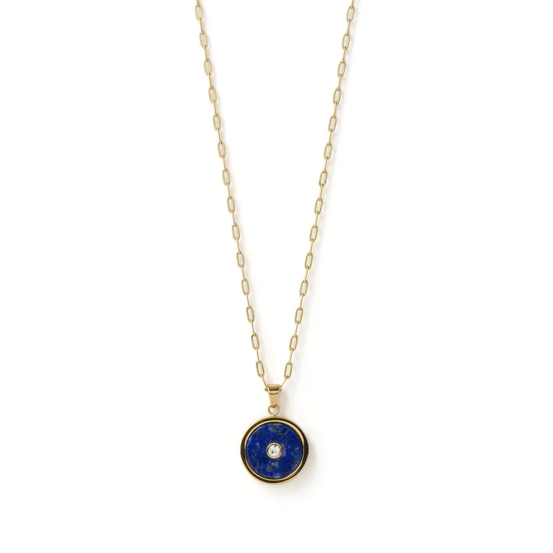 Koda Gold Necklace - Lapis sold by Arms Of Eve