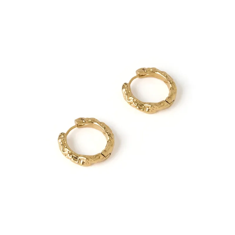 Kira Gold Hoop Earrings sold by Arms Of Eve