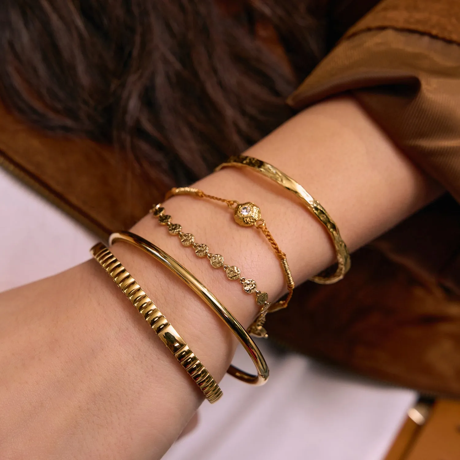 Cole Gold Cuff sold by Arms Of Eve product image thumbnail 2