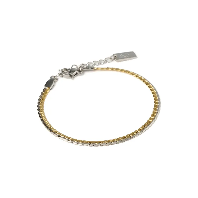 Dominique Bracelet - Two Tone sold by Arms Of Eve