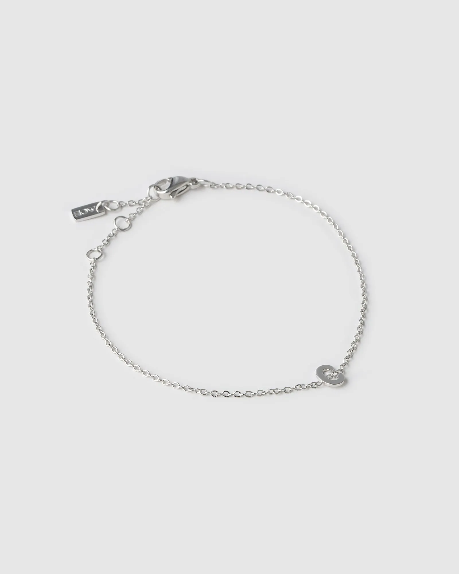 Mini Initial Silver Bracelet sold by Arms Of Eve product image thumbnail 3