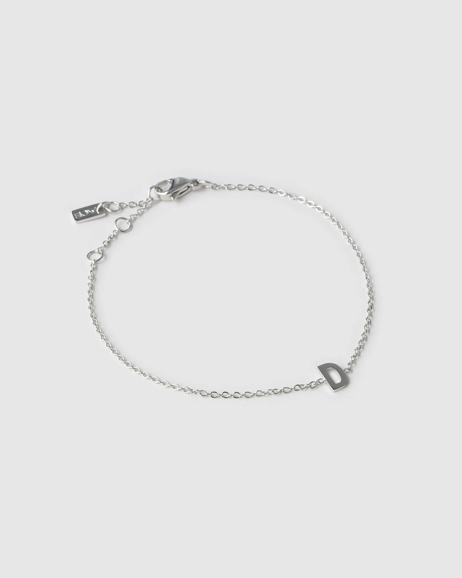 Mini Initial Silver Bracelet sold by Arms Of Eve product image thumbnail 4