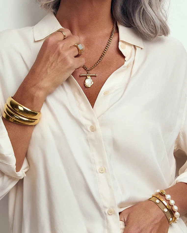 Katherine Gold Cuff sold by Arms Of Eve product image thumbnail 3