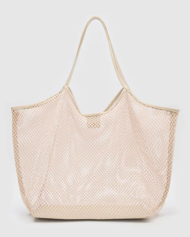 Sloane Beach Bag - Coconut sold by Arms Of Eve