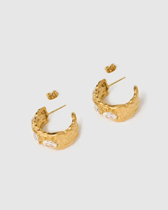 Roxy Gold Earrings made by Arms Of Eve