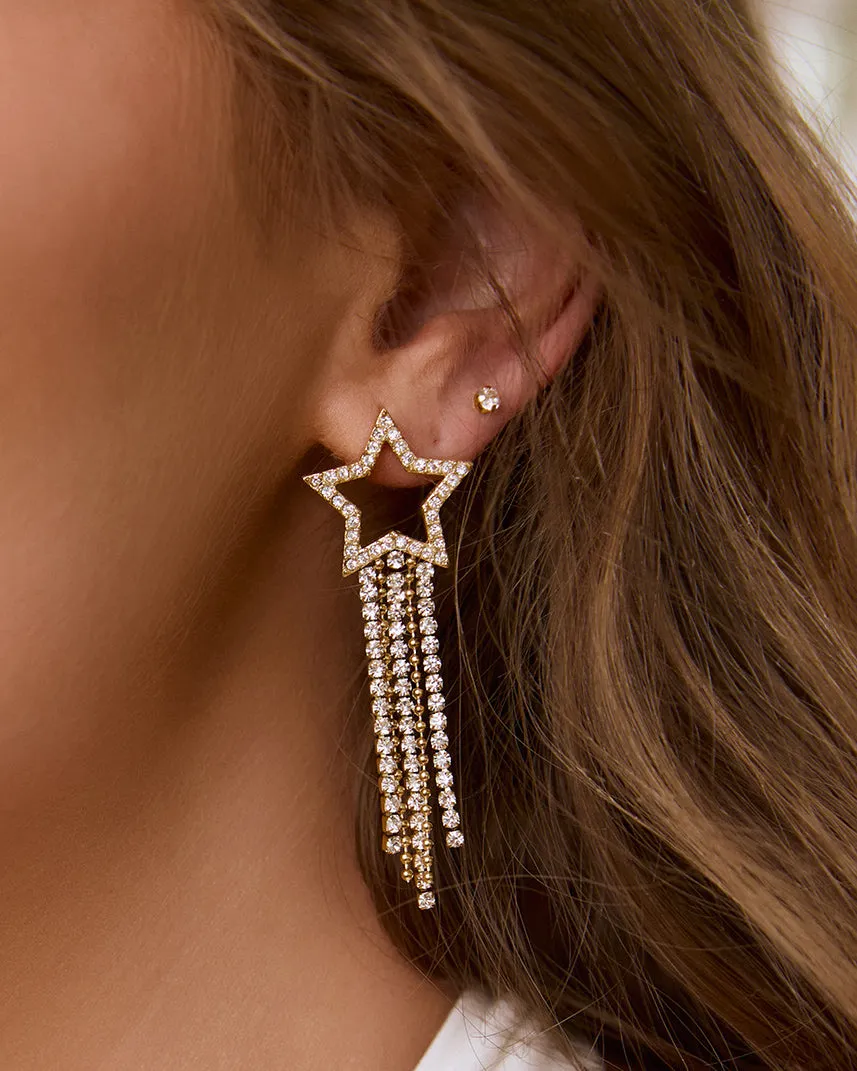 Starburst Gold Earrings sold by Arms Of Eve product image thumbnail 2