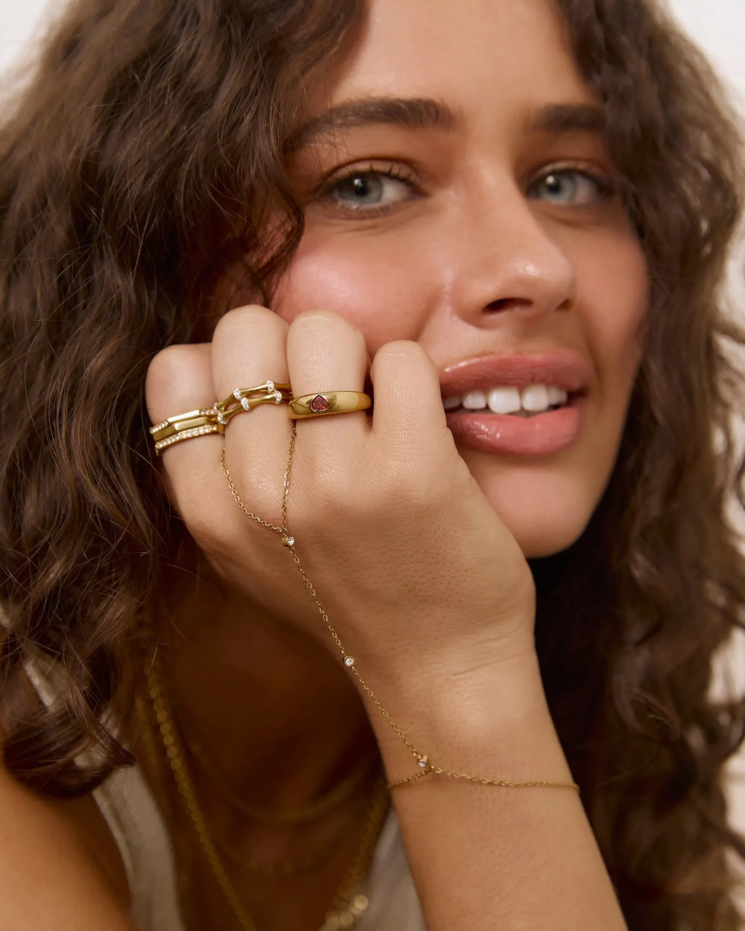 Mi Amour Gold Ring - Red sold by Arms Of Eve product image thumbnail 2