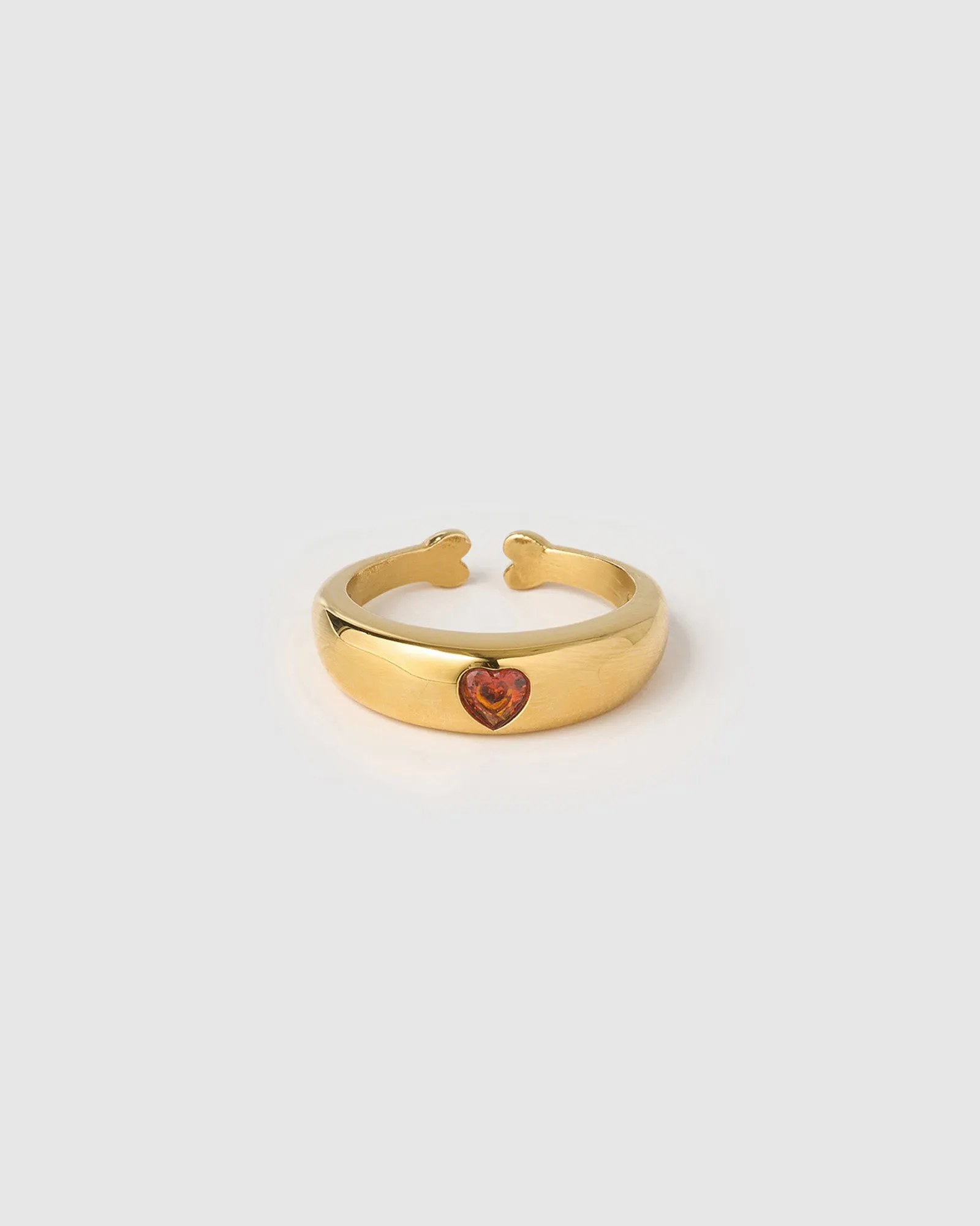 Mi Amour Gold Ring - Red sold by Arms Of Eve