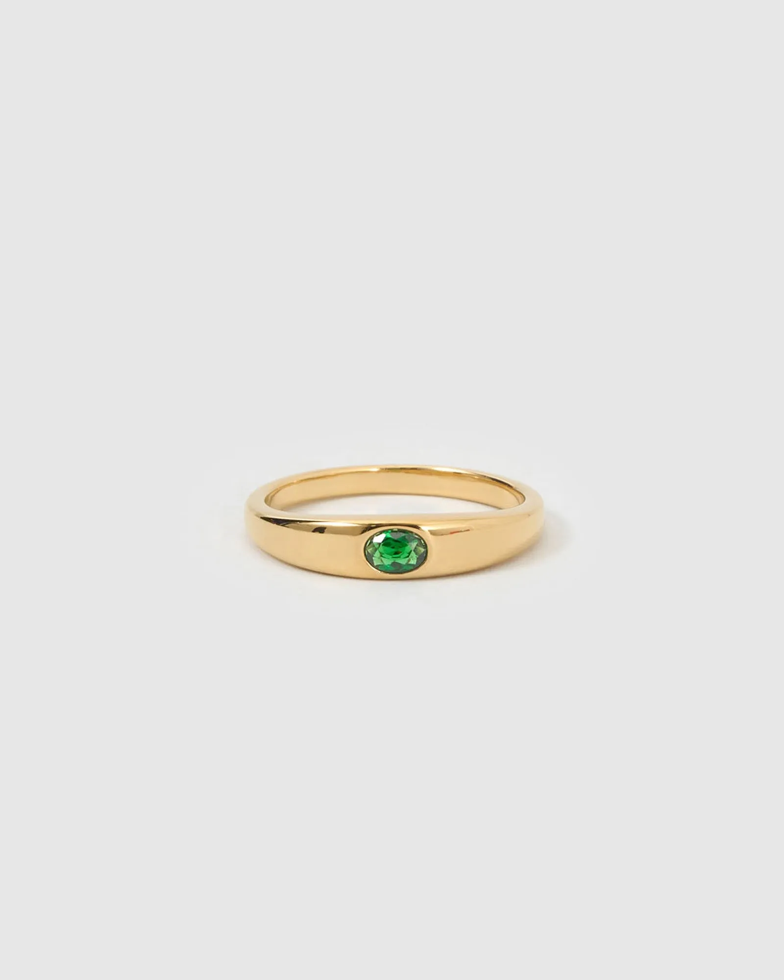 Aria Gold Ring - Emerald sold by Arms Of Eve