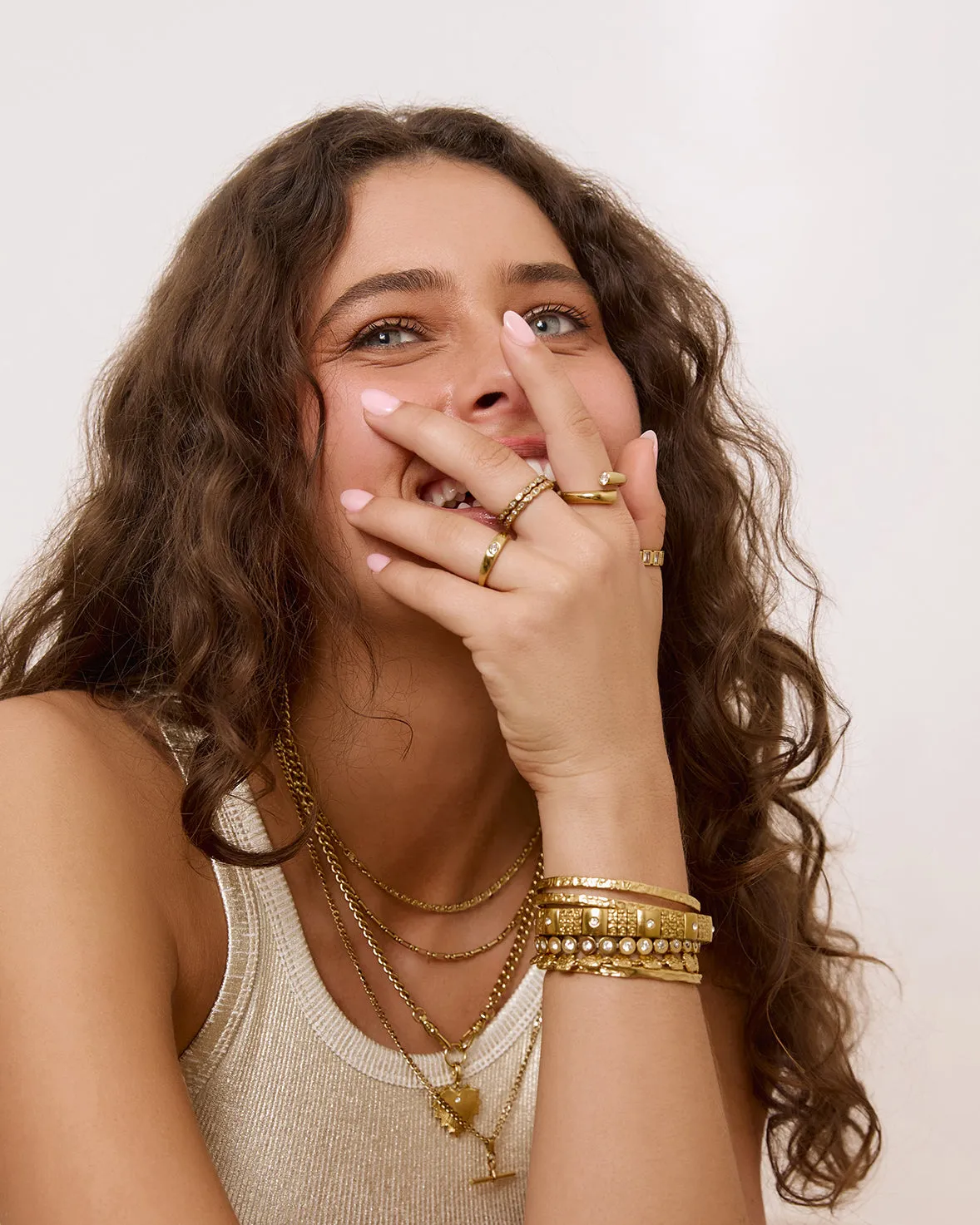 Aria Gold Ring - Stone sold by Arms Of Eve product image thumbnail 2