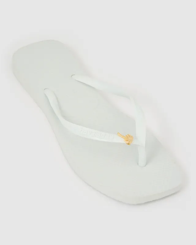 Havaianas Square Toe Palm Tree - White sold by Arms Of Eve