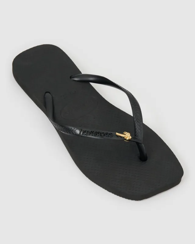 Havaianas Square Toe Palm Tree - Black sold by Arms Of Eve