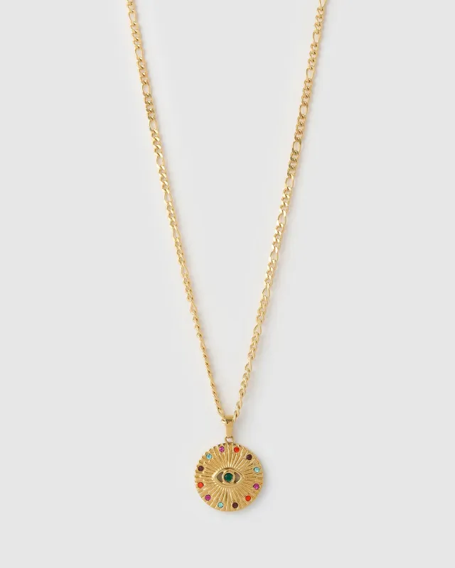 Halo Gold Necklace made by Arms Of Eve