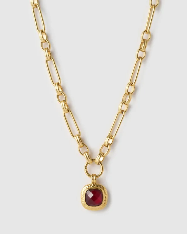 Mason Necklace - Ruby sold by Arms Of Eve